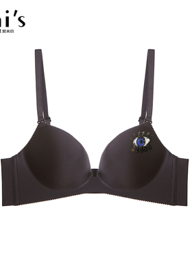 IMIS爱美丽内衣3/4无钢圈蝴蝶杯加厚海绵杯光面聚拢文胸IM17AGZ3