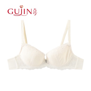古今内衣浪漫蕾丝3 4薄模杯双排扣有钢圈舒适小胸聚拢文胸罩0A209