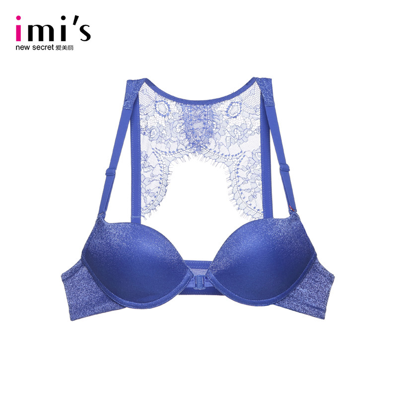 IMIS爱美丽3/4加厚水袋杯内衣前扣文胸性感蕾丝美背胸罩IM14AHD1