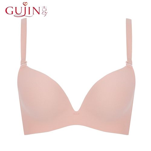 GUJIN古今简约有钢圈聚拢文胸