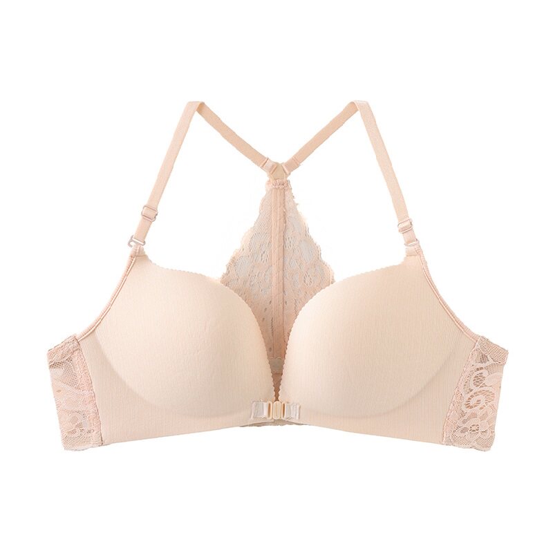 anybody无钢圈前扣无缝蕾丝文胸