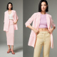 粉色西装 薄款 外套夏季 Uslonsrd笙声曼 七分袖 宽松通勤ol减龄上衣