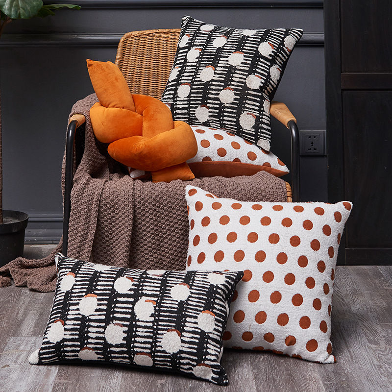 现代简约抱枕轻奢高级感靠枕北欧布艺床上靠垫客厅沙发抱枕套