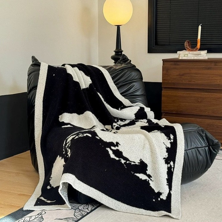 temu跨境世界轻奢复古沙发装饰毛毯半边绒毯子披肩盖腿毯午睡毯