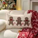 新年节日抱枕套沙发靠垫靠枕腰枕飘窗靠背2025圣诞装 饰节日礼物