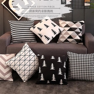 抱枕桃皮绒布靠枕沙发靠垫抱枕被跨境亚马逊家居抱枕套