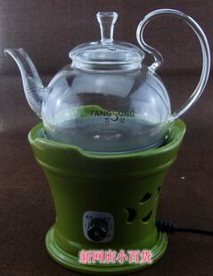 帅田 温控电热茶炉无辐射调温小电炉温奶炉 耐热玻璃烧水壶茶壶
