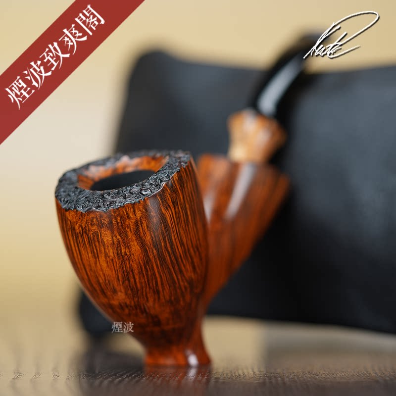 丹麦 Kent Rusmussen 酒杯型 手工制  石楠木 烟斗