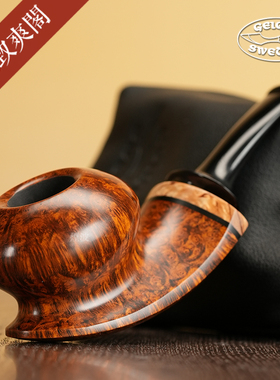 瑞典 Love Geiger 盖格 自由式 蛋型 手工制 石楠木 烟斗