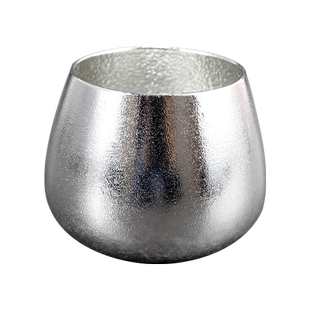 日本高冈 能作锡器 花蕊 汤吞 锡制 日式创意锡杯 水杯 酒杯茶杯