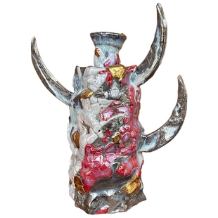 日本备前烧 陶艺名家 市川透 师 隐崎隆一 柴烧 银彩德利 清酒壶