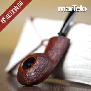 巴西 Martelo 罗德西亚 牛头型 宽背 手工制 石楠木 烟斗