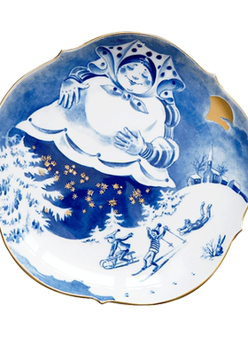 德国 MEISSEN 梅森瓷器 德国民谣 童话系列 描金2001纪念赏盘18CM