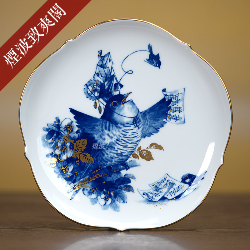 德国MEISSEN 梅森瓷器 德国民谣系列 描金2006年纪念赏盘 挂盘