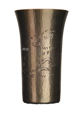 黑银亥-猪啤酒杯高杯生肖杯