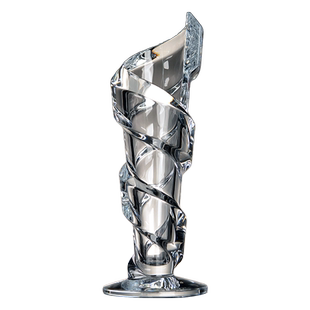 法国 Baccarat 巴卡拉 水晶 SPIRALE飓风系列 花瓶 摆件