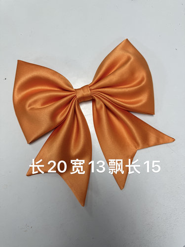 橙色jk制服领结秋日暖橙蝴蝶结小清新衬衫领花原版多巴胺cos道具
