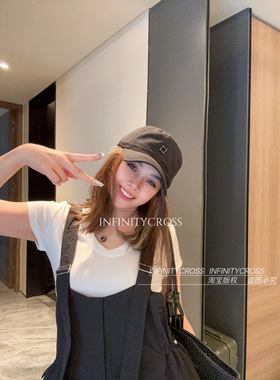 【INFINITYCROSS】王嘉尔系列白色黑色软顶棒球帽情侣同款鸭舌帽