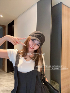 【INFINITYCROSS】王嘉尔系列白色黑色软顶棒球帽情侣同款鸭舌帽