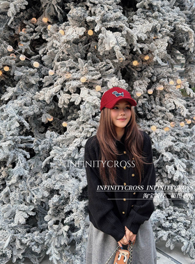 【INFINITYCROSS】可爱腊肠小狗羊羔毛棒球帽显脸小大头围鸭舌帽