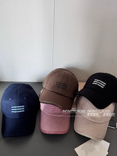 【INFINITYCROSS】香港原创潮牌字母宽帽檐鸭舌帽大头围棒球帽女