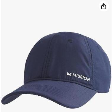 Mission男女情侣帽子2025夏季新款凉感防晒遮阳帽超轻运动棒球帽