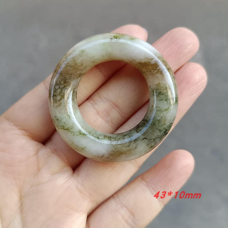 玉石男女平安扣毛衣坠南阳独玉平安环独山玉多色吊坠浅绿玉佩车挂