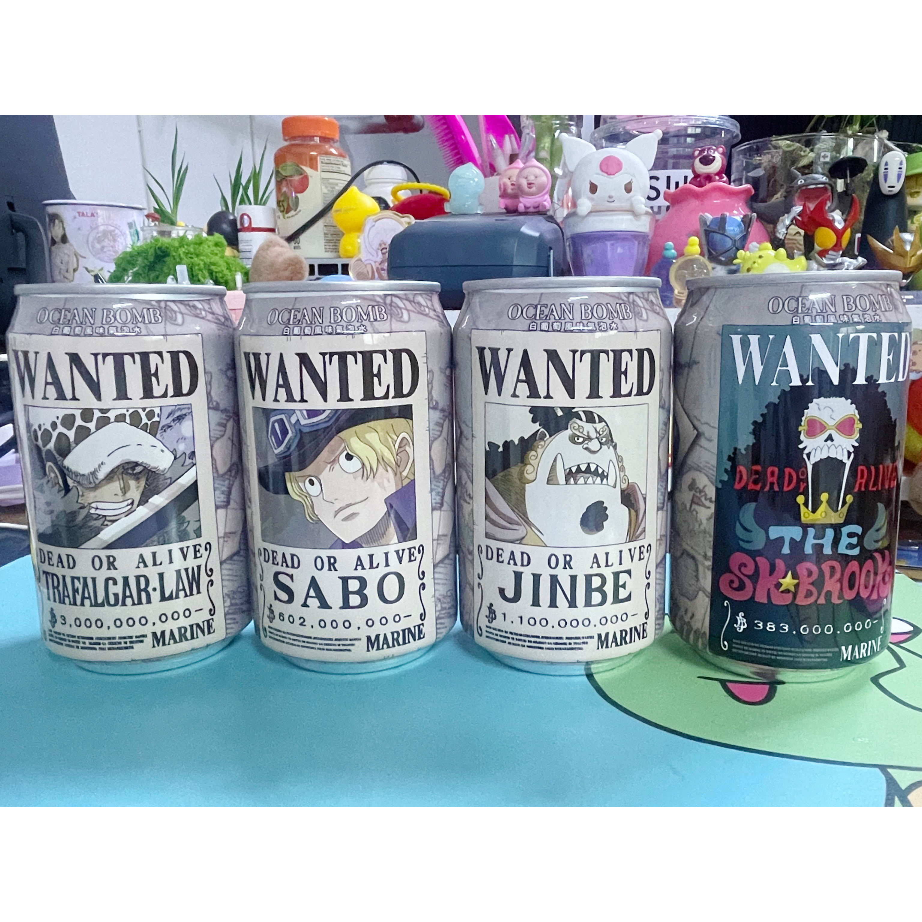 OCEAN BOMB海贼王航海王罗娜美布鲁克甚平汽水饮料收藏手办周边图片