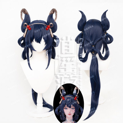 逍遥游 王者离恨烟cos假发仿真头皮顶公孙离墨染江湖cosplay假发