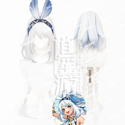 逍遥游 原神纳塔玛拉妮cos假发仿真头皮顶虎口夹马尾分体麻花圈