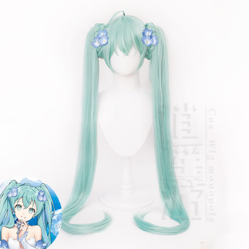 逍遥游  初音未来C服粉蝶花精灵cos服全套连体衣cosplay动漫假发