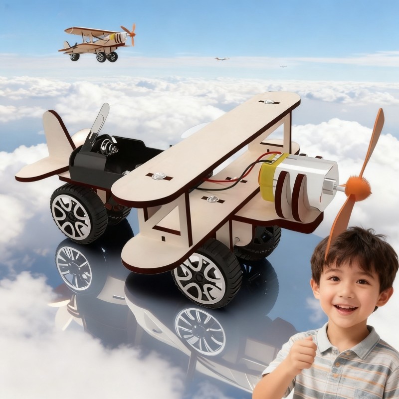 【训练创造】木质电动滑行飞机