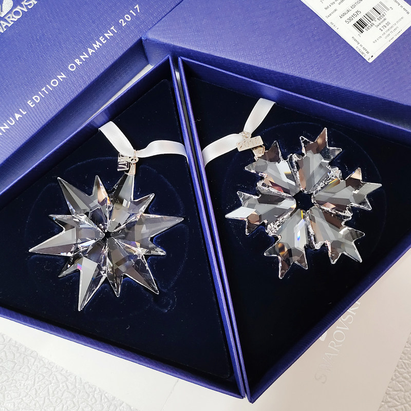 施华洛世奇雪花水晶挂件装饰品