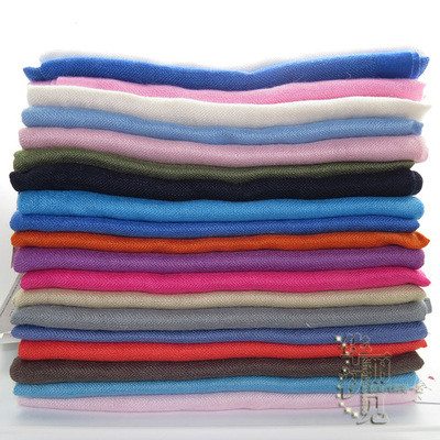 LoveQuotes纯色麻质围巾