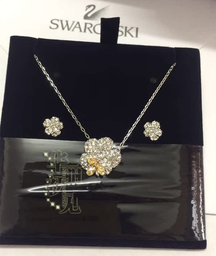 國內現貨 美國專柜施華洛世奇蜜蜂采花套裝 項鏈+耳環5086252