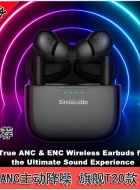 千元机旗舰 推荐款 au同款 T20真无线蓝牙耳机 支持anc主动降噪