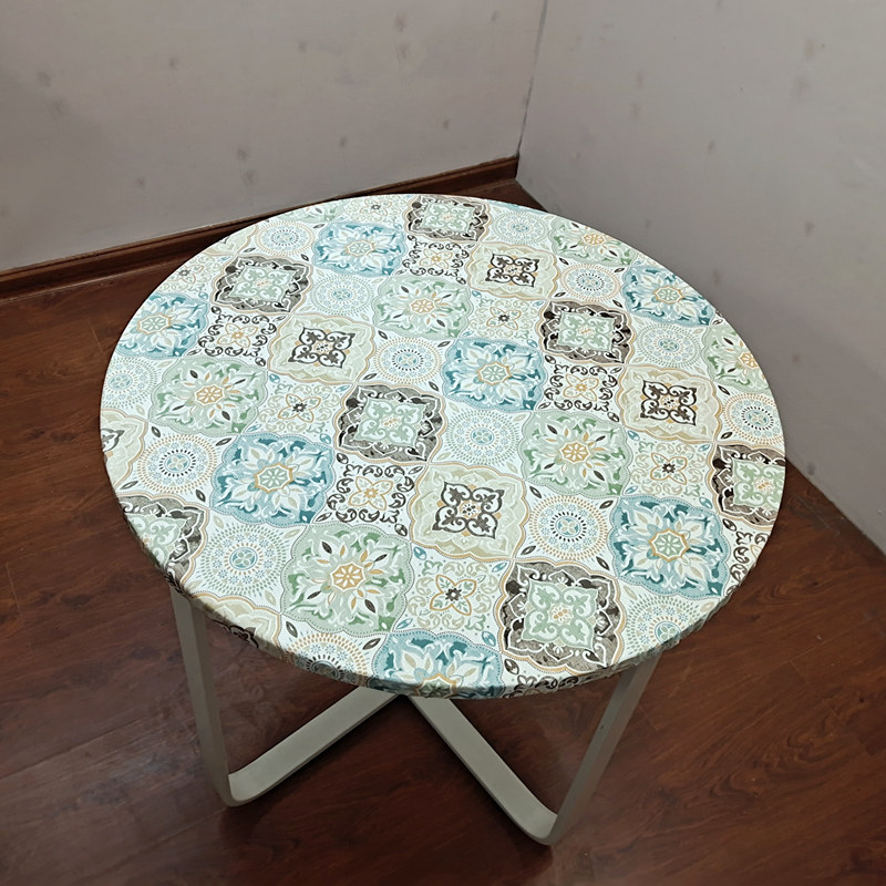 冰丝PU防水圆桌套2024年新品桌面套松紧带全包边茶几桌布免洗台布,居家布艺,桌布,淘宝优惠券,粉丝福利购,淘宝优惠卷