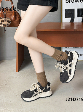 2025冬季新款休闲运动鞋牛反皮绒里绒垫保暖系带防滑底女鞋71979