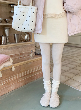 【Dear YN】温柔软糯仿水貂绒高腰短裙半身裙甜美减龄包臀针织裙