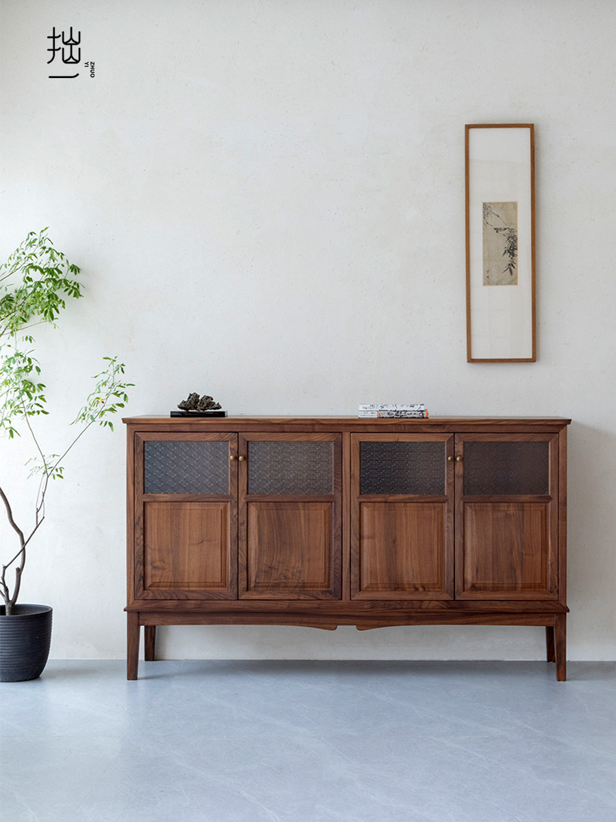 拙一 餐边柜 全原木家具原创设计住宅中古风格 北美黑胡桃木 民国,住宅家具,餐边柜,淘宝优惠券,粉丝福利购,淘宝优惠卷