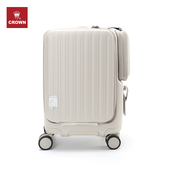 CROWN皇冠前开盖铝框拉链箱行李箱女拉杆箱5318