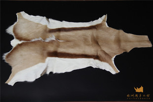 进口跳羚羊真皮地毯整张客厅书房卧室墙饰汽车沙发飘窗坐垫收藏品