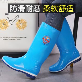 胶鞋 低筒春秋下雨天雨靴夏 女冬加绒保暖中筒防滑水鞋 上海高筒雨鞋