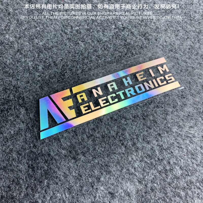 电动车电瓶车改装贴纸 动漫卡通 高达 阿拉汉姆文字标志贴