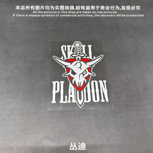 超时空要塞SKULL小队反光汽车贴纸小牛电动机箱行李箱头盔贴HV033