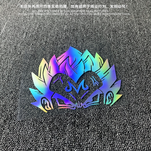 孙悟空镭射怀旧卡通动漫贴纸反光