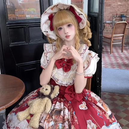 【二团定金】【麋鹿森林】LOLITA 奇喵物语DOLL感娃娃裙分体式 OP