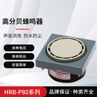 南州NANZHOU蜂鸣器HRB-P80新款电子式有源连续工业报警器220V 24V
