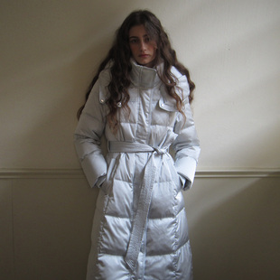 ZHUYIYI 新款连帽高领简约秋冬羽绒服女中长款高级感修身显瘦原创