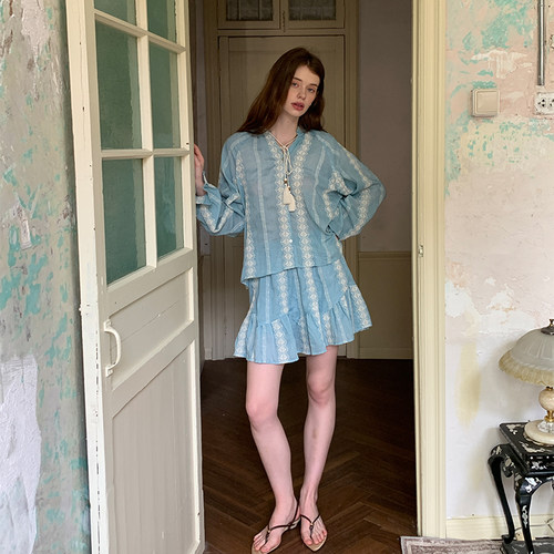 ZHUYIYI新款小众简约半身裙套装